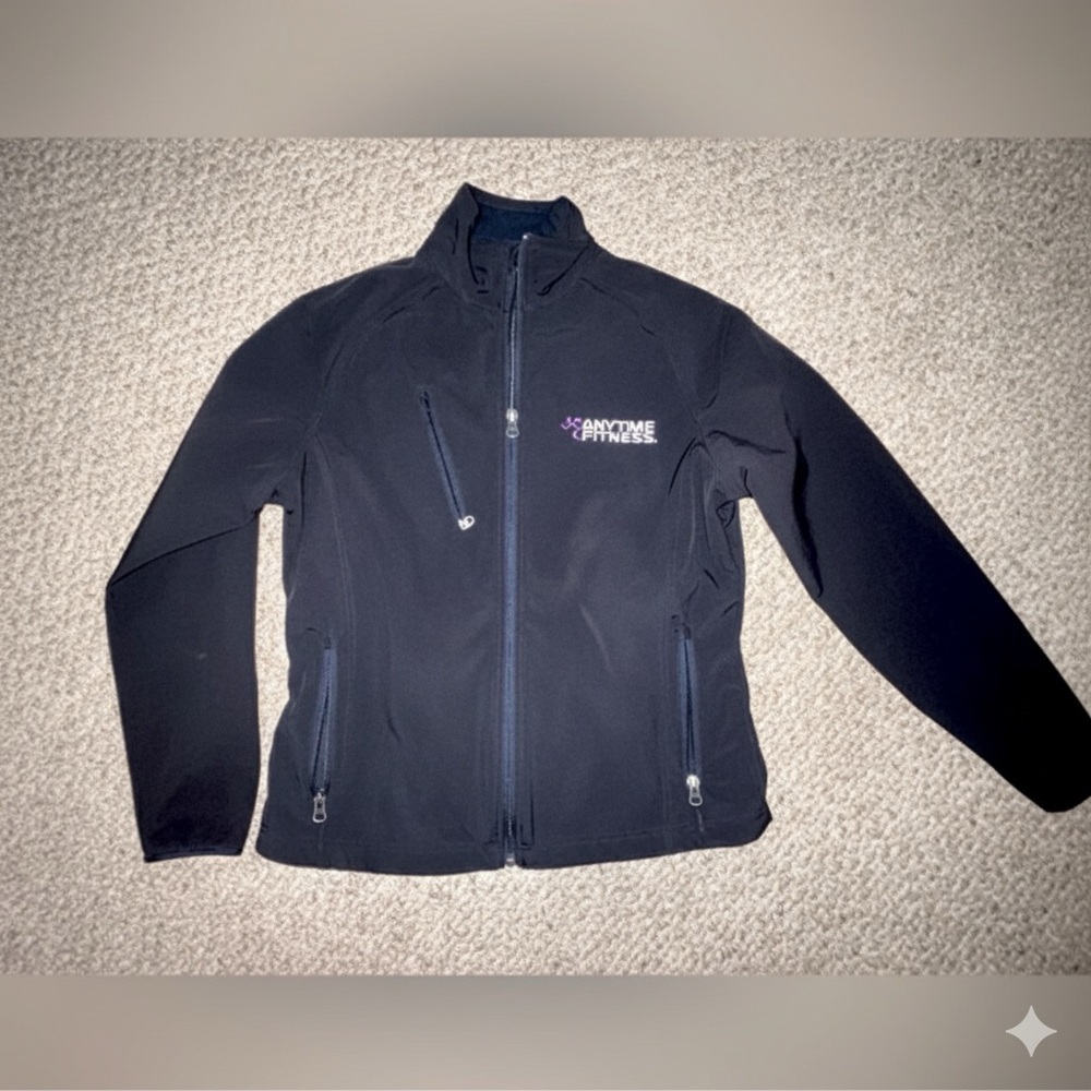Port Authority Anytime Fitness AF Gear Black - Softshell Zip Up  NWOT